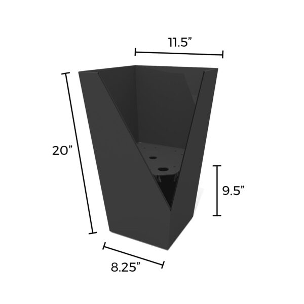 Finley tall planter dimensions