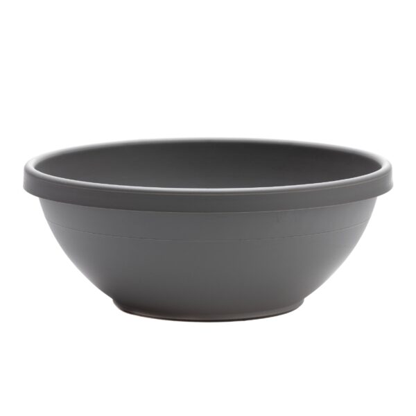 Terra 14 Inch Planter Bowl Charcoal Gray