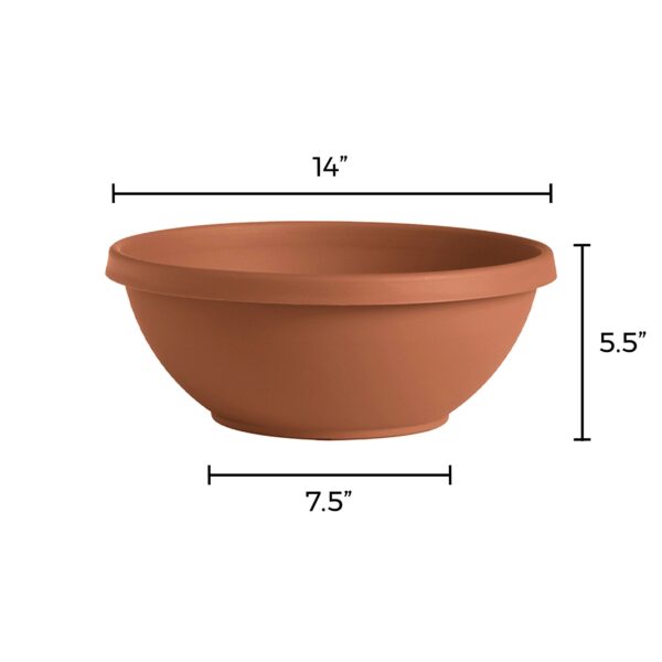 Terra 14 Inch Planter Bowl Dimensions